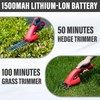MZK Cordless Grass Shear & Shrubbery Trimmer, 7.2V Battery Powered