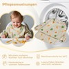 URMYWO Baby Weaning Bibs, 6-12 Months Full-Coverage Waterproof Sleeved Bibs,