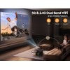 YABER U5 Mini Projector with 5G WiFi Mini Portable Outdoor