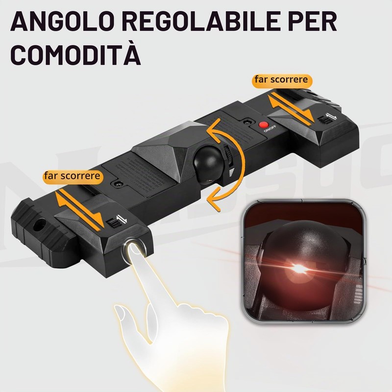 Naissgo Illuminazione per bersaglio, freccette, illuminazione per bersaglio, linea di