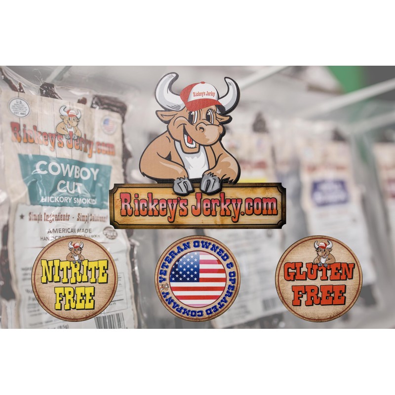Rickey's Jerky, Bison Jerky, 100% Made From Solid Strips of