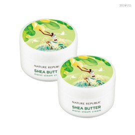 Nature Republic Moisture Cream Shea Butter Moist Steam Normal to Dry Skin Cream 100ml 2pcs / 네이처리퍼블릭 수분크림 쉐어버터 모이스트 스팀 중건성 크림 100ml 2개