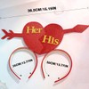 Vatocu Valentine's Day Headband Heart Headpieces His and Hers Gifts