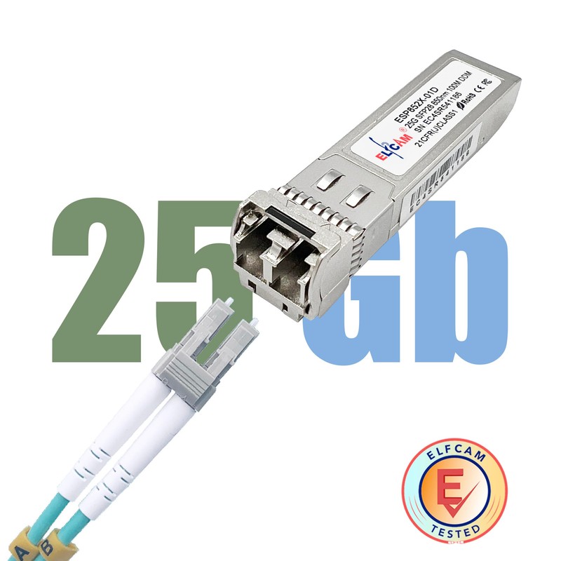 Elfcam® - 25G SFP28 SR Transceiver Module SFP28 25GBASE-SR 850nm