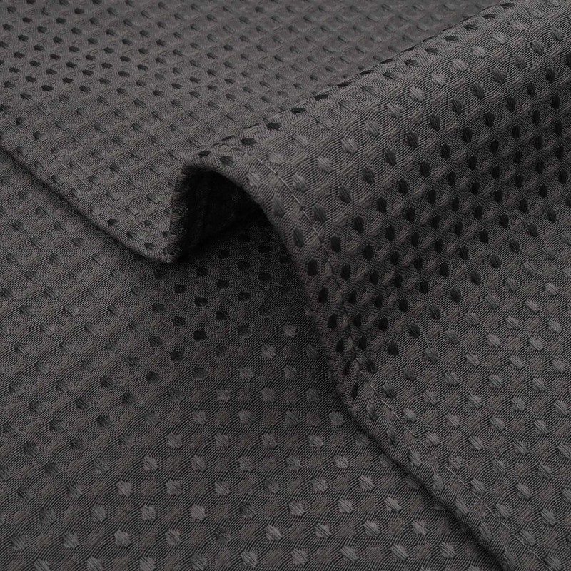 River Dream Heavyweight No Hooks Required Dotted Waffle Weave Shower