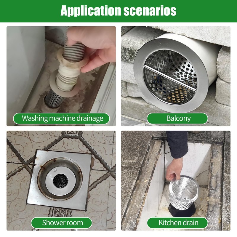 Commercial Floor Drain Strainer, 6'' Lip Diameter x 4" Tall