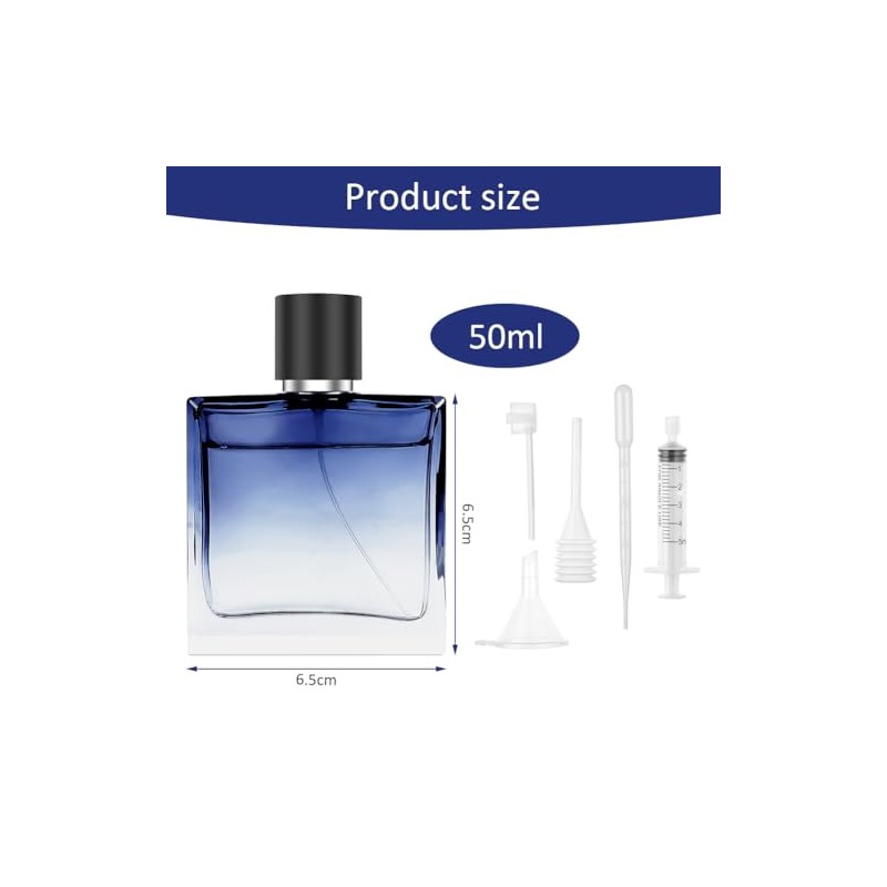 LOPHE Parf√ºmzerst√§uber, 2 St√ºck 50ml Mini Parfum Zerst√§uber Blau, Portable