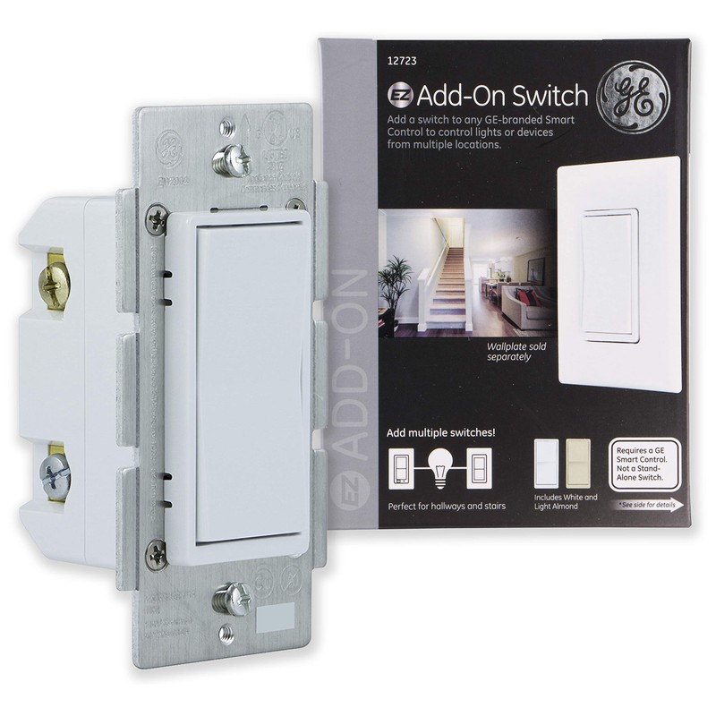 GE 12723 Enbrighten Add Z-Wave Zigbee Smart Lighting Controls, Works