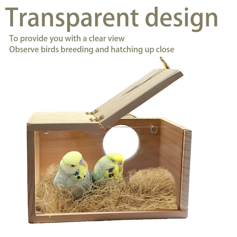 Parakeet Nesting Box, 7.87 X 4.72 X 4.72 inch Bird