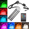 Car LED Light Strip, EECOO 4pcs Car Interior Light Music