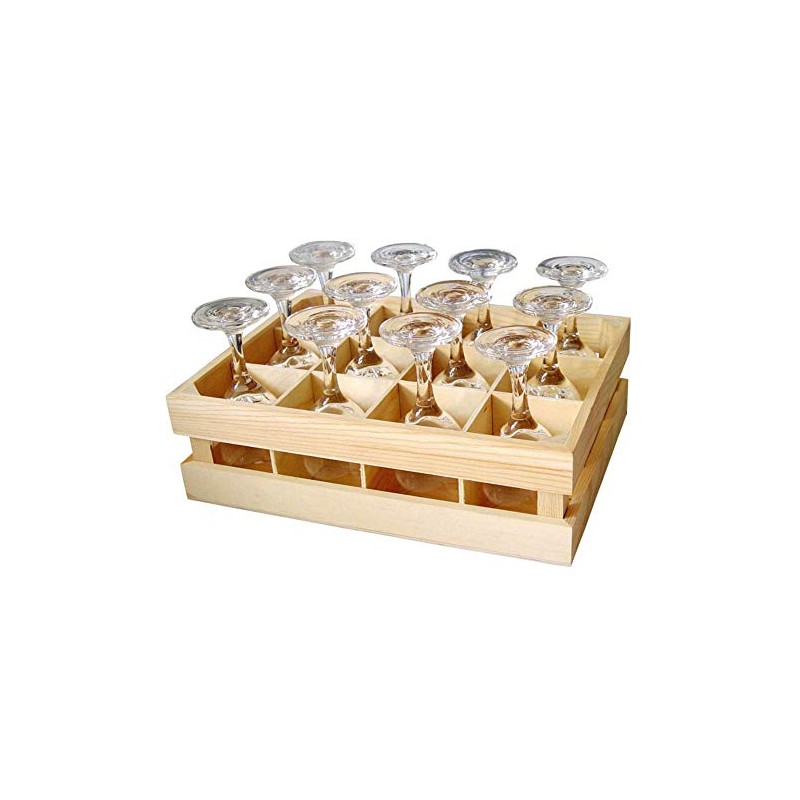 IWA Mini Wine Glasses with Crate Set of 12#27371