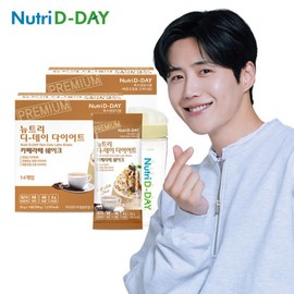 Nutri Day 뉴트리디데이 카페라떼 다이어트쉐이크 28포+쉐이크컵 Nutri-D-Day Cafe Latte Diet Shake 28 Packs + Shake Cup