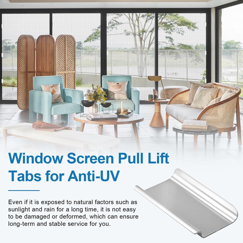 40 Pack Window Screen Pull Tabs, Window Screen Lift Tabs