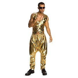 Rubie's Mc Hammer Lame Pants, Gold, One Size
