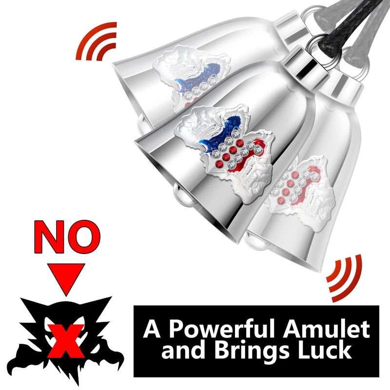 GARGOYLE BELLS Motorcycle Bells for Biker Good Luck Riding Bells