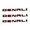 3pack Red Line Denali Hd Nameplate Emblems Badge Compatible with