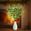 Lighted Branches for Vases - 30 Inch Lighted Eucalyptus Branches