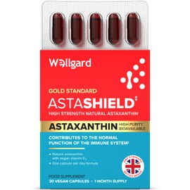 Wellgard Astashield – Highly Bioavailable 8mg Natural Astaxanthin with Vitamin D3