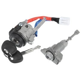 Partuto Ignition Lock Cylinder W/Keys No.81970-3XA00 - Car Ignition Switch Cylinder Lock Assembly - for Hyundai Elantra 2011-2015 Metal Silver Tone - Door Lock Cylinder 1 Set