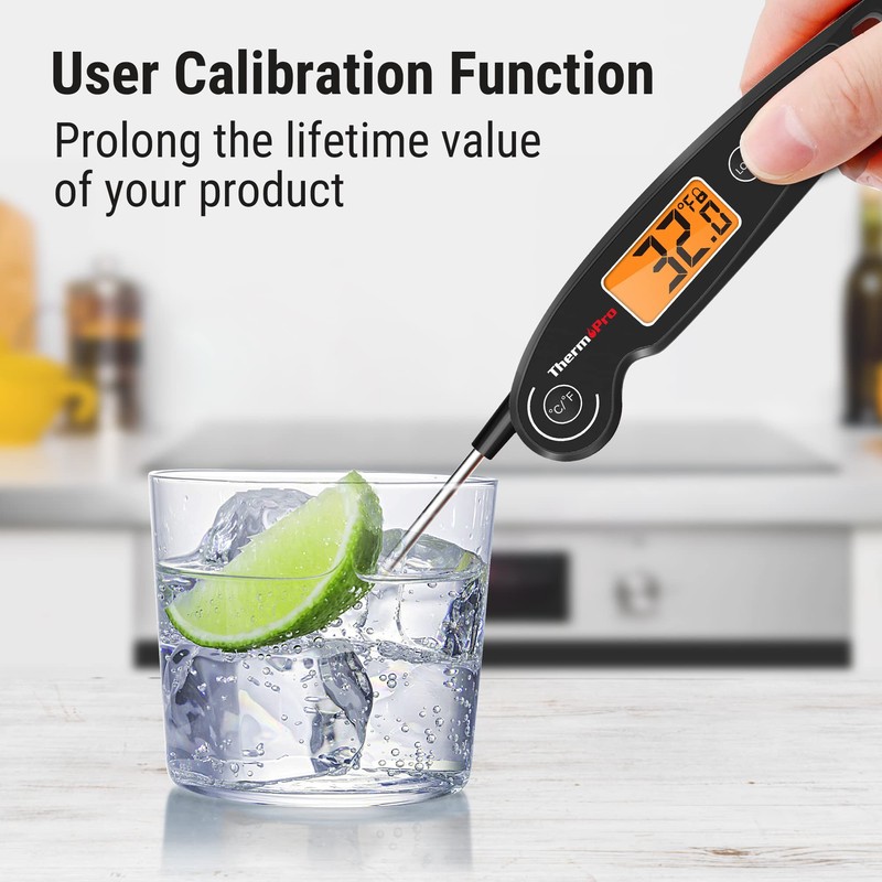 ThermoPro TP605 Instant Read Meat Thermometer Digital for Cooking, Waterproof
