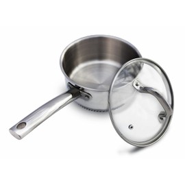 Turbo Pot® FreshAir™ Rapid Boil Stainless Steel 2 qt. Sauce Pan, time-and-energy saving cookware for gas stove Metallic