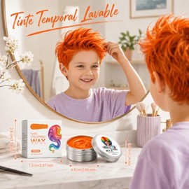 Cera Para Pintar Cabello, Tinte Temporal Para Cabello (Naranja)
