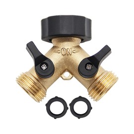 Water Y Connector Brass Tight Connection High Temperature Resistance 2 Way Faucet Splitter Type B