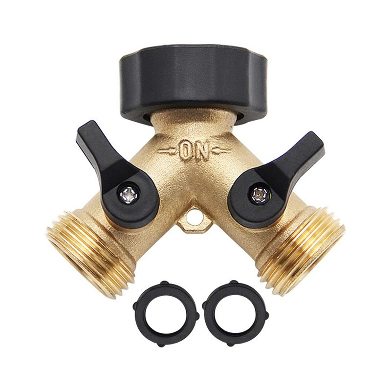 Water Y Connector Brass Tight Connection High Temperature Resistance 2