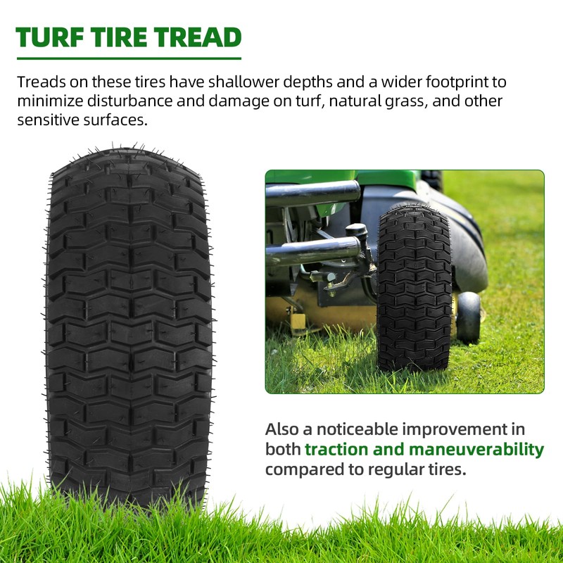 AR-PRO (2-Pack) Replacement 15 x 6.00-6 Tire and Wheel Assemblies