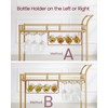 VASAGLE Bar Cart Gold, Home Bar Serving Cart, Wine Cart