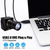 SVPRO - Cámara web USB 1080P con teleobjetivo de 5