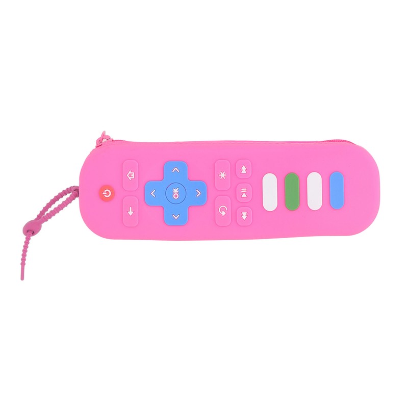 Baby Teether Bag Remote Control Shaped Dustproof Soft Silicone Pacifier