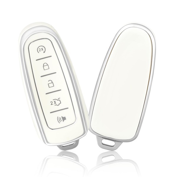 OFFCURVE Key Fob Cover for Lincoln, Full TPU Protective Car
