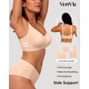 Vertvie Womens Seamless Bras No Underwire Supportive Wireless Push Up