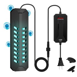 TAISHAN Aquarium Clean Light，15 W Submersible Light with Timer,Double Tube Aquarium Water Clean Green Clear Waterproof Clean Lamp for Pond,Swimming Pool,Indoor