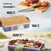 Farberware Build Snacklebox Serving Tray with Locking Bamboo Cutting Board