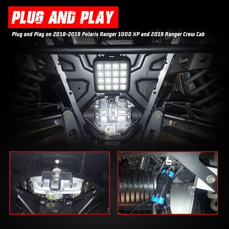 Tugwuetlwu16W LED Reverse Light for Polaris Ranger Crew 1000 XP
