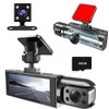 WAVANCKY 3 Channel Dash Cam Front and Rear Inside for