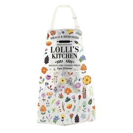 WCGXKO Lolli’s Kitchen Apron Lolli Baking Gift Lolli Birthday Gift Best Lolli Ever Gift for Grandma Lolli (Lolli Apron CA)