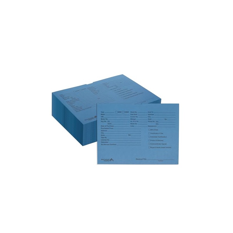 Blue Summit Vehicle Deal Jackets for Dealerships, Blue, Pre-Printed, Car