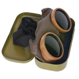 RUSSIAN STORE 60s Motorcycle Goggles with Metal Case (Gift Idea)