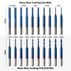 Genmitsu 50pcs Tungsten Carbide End Mill Router Bits, 1/8'' Shank