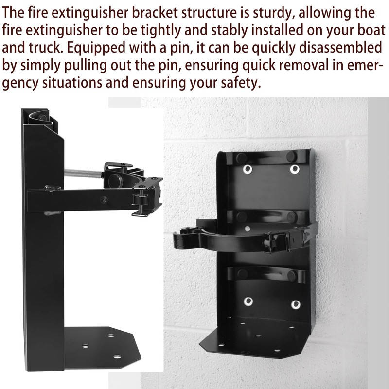 Heavy Duty Fire Extinguisher Vehicle Bracket for 10lb Dry and/or