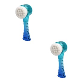 Ipetboom 2pcs Simple Face Wash Beauty Device Face Cleanser Brush Facial Pore Cleansing Scrubber Manual Facial Brush for Women Skin Care Tool