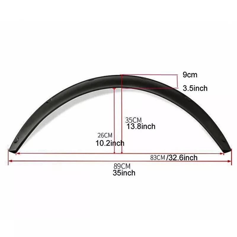 GOODFITMENT For Dodge Challenger SE SRT Coupe 4.5" Black Fender