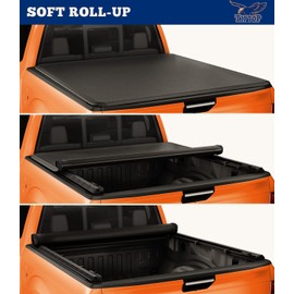 TIPTOP Soft Roll-Up Tonneau Cover Truck Bed for 2005-2025 Frontier & 2009-2012 Suzuki Equator 5ft Bed (59.5") | TP1 | for Models with or Without The Deck Rail System|