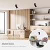KYOTECH Set of 2 Surface-Mounted Spotlights, Black, Swivelling Surface-Mounted Spotlight