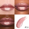 Kaely 2in1 Metallic Lipstick and Lip Liner, Shimmer Glitter Lip