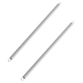 Focmkeas 2pcs Extension Springs with Hook Ends,Stainless Steel Small Dual Hook Tension Spring Wire Dia×OD×Free Length：0.5×3×300mm(0.02×0.12×11.81in),Tiny Springs for Furniture Repair Home DIY