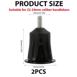 Wvxilyr Pack of 2 Aluminium Bicycle Handlebar Plugs, Bicycle Handlebar Grip Cap, Bicycle Handlebar Cap, Aluminium Handlebar End Caps, Handlebar End Plugs, End Caps for MTB, Road Bike and Folding Bikes